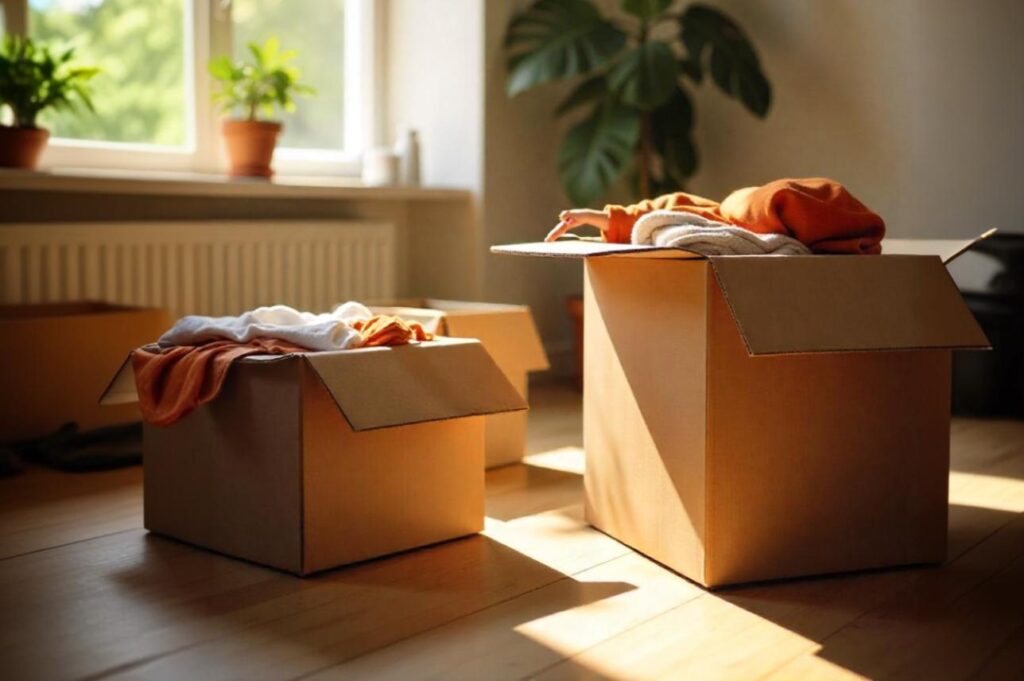 boxes full of things